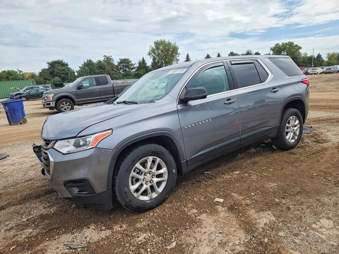 Vedere 2021 CHEVROLET TRAVERSE LS, unghi 1