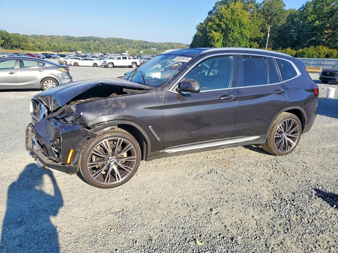 Вид 2022 BMW X3 XDRIVE30I, угол 1