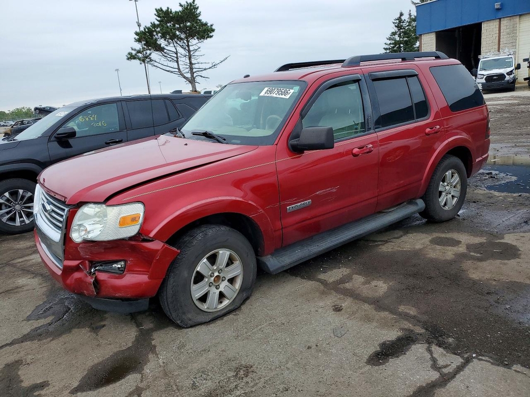 Vista de 2008 FORD EXPLORER XLT, ángulo 1