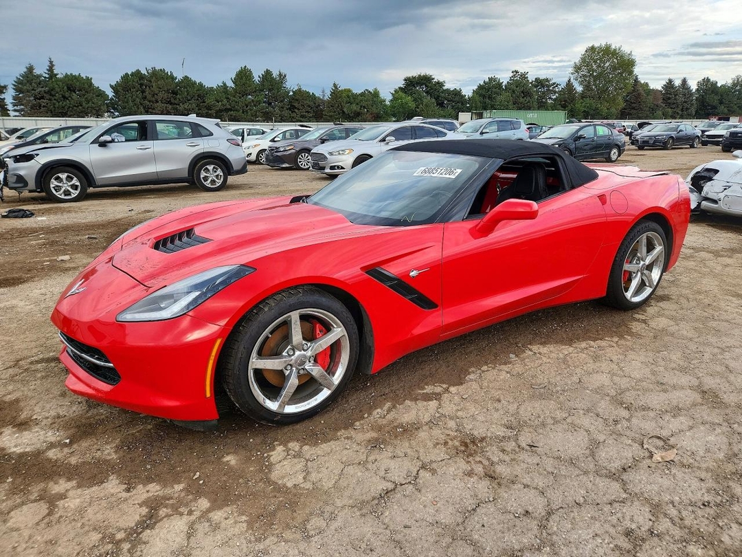 Vista de 2014 CHEVROLET CORVETTE STINGRAY 3LT, ángulo 1