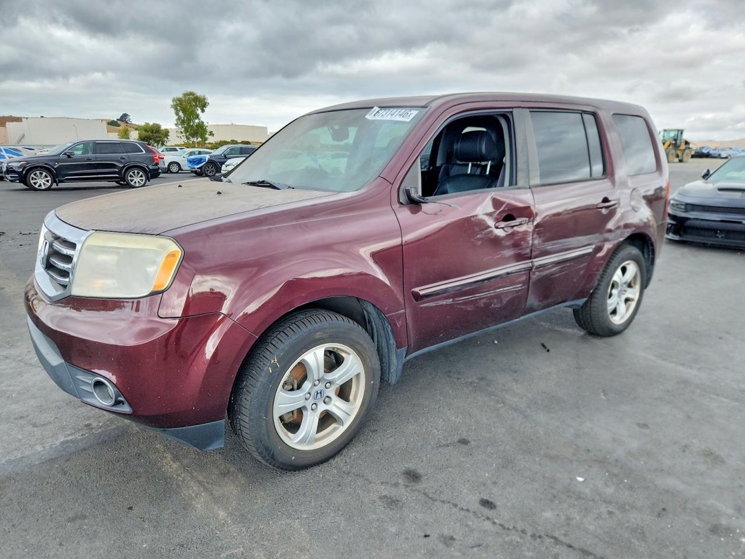 Вид 2015 HONDA PILOT EXL, угол 1