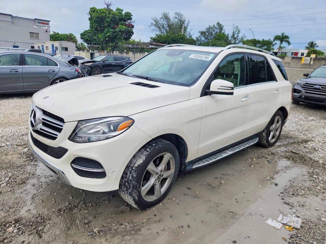 Vista de 2018 MERCEDES-BENZ GLE 350, ángulo 1
