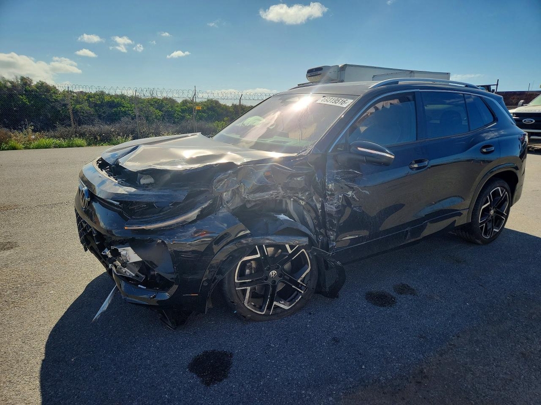 Vue de 2025 VOLKSWAGEN TIGUAN SEL R-LINE BLACK, angle 1