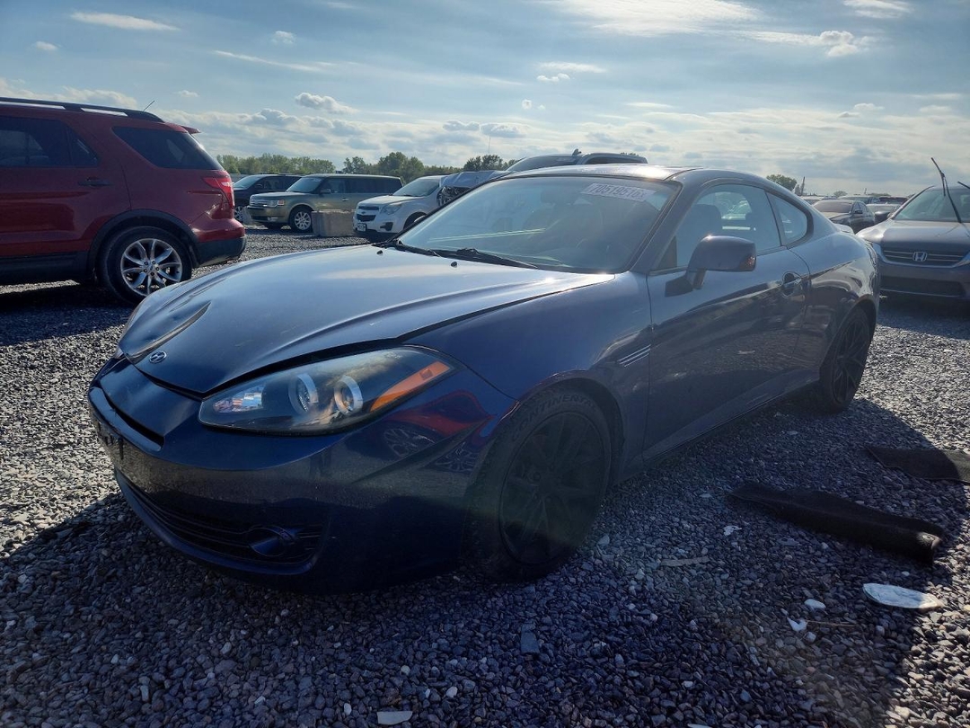 Вид 2007 HYUNDAI TIBURON GT, угол 1