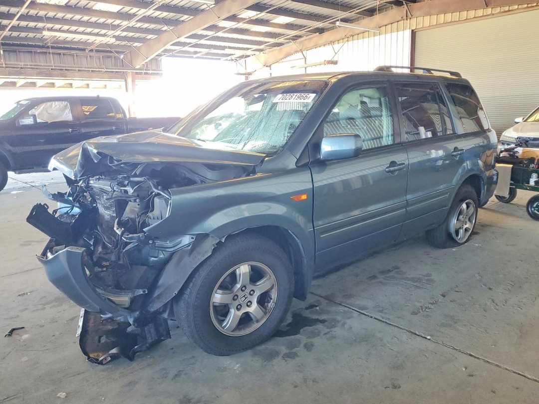 منظر 2007 HONDA PILOT EXL، زاوية 1