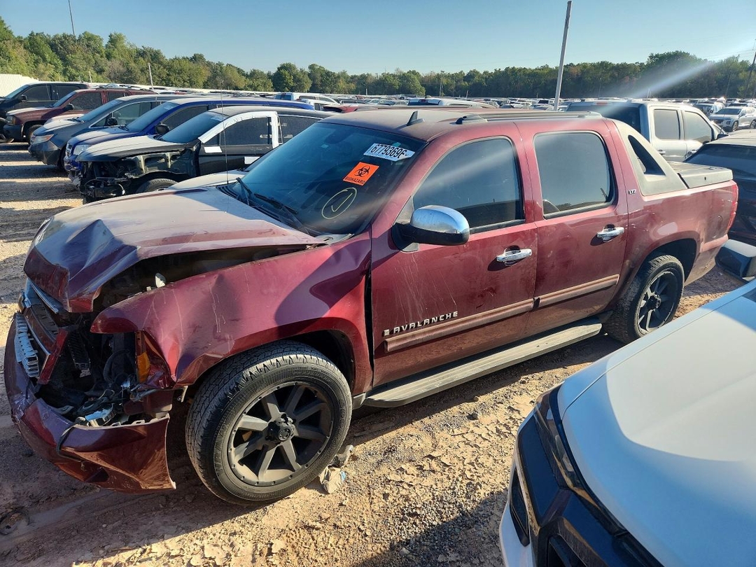 Vista de 2008 CHEVROLET AVALANCHE C1500, ángulo 1