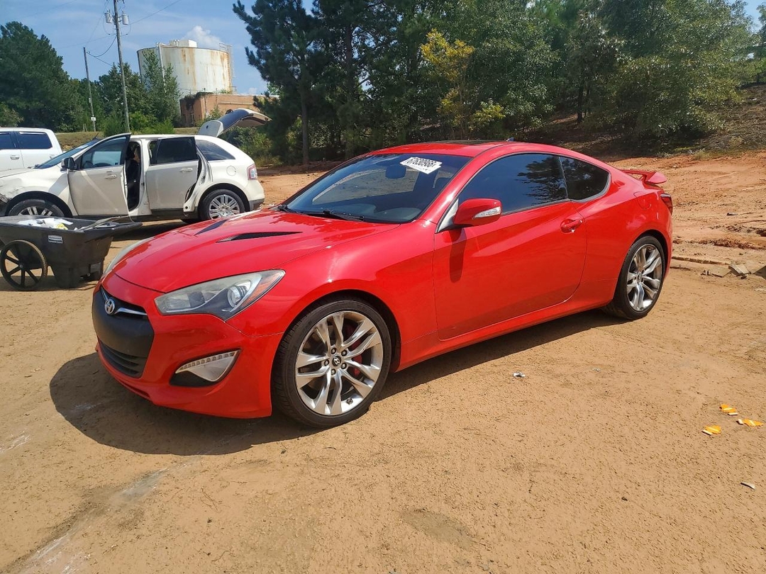 Вид 2013 HYUNDAI GENESIS COUPE 3.8 TRACK, угол 1