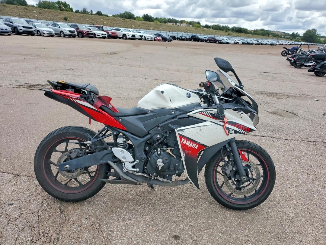 Vista de 2016 YAMAHA YZFR3, ángulo 1