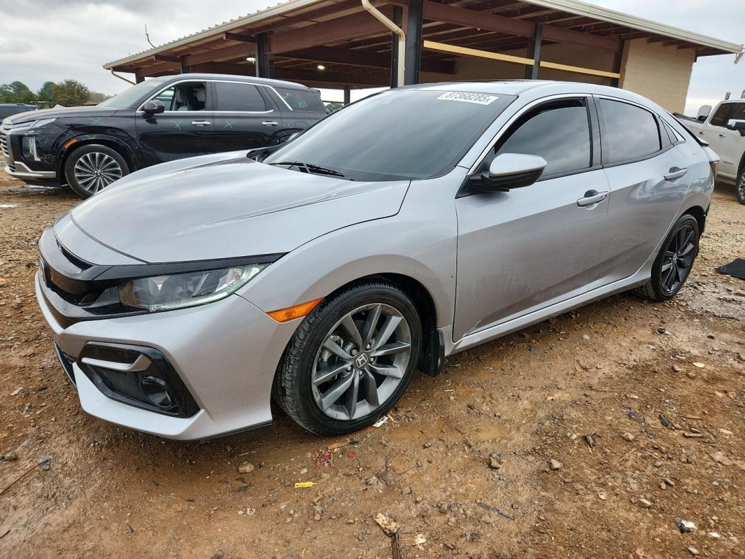Vista de 2020 HONDA CIVIC EXL, ángulo 1
