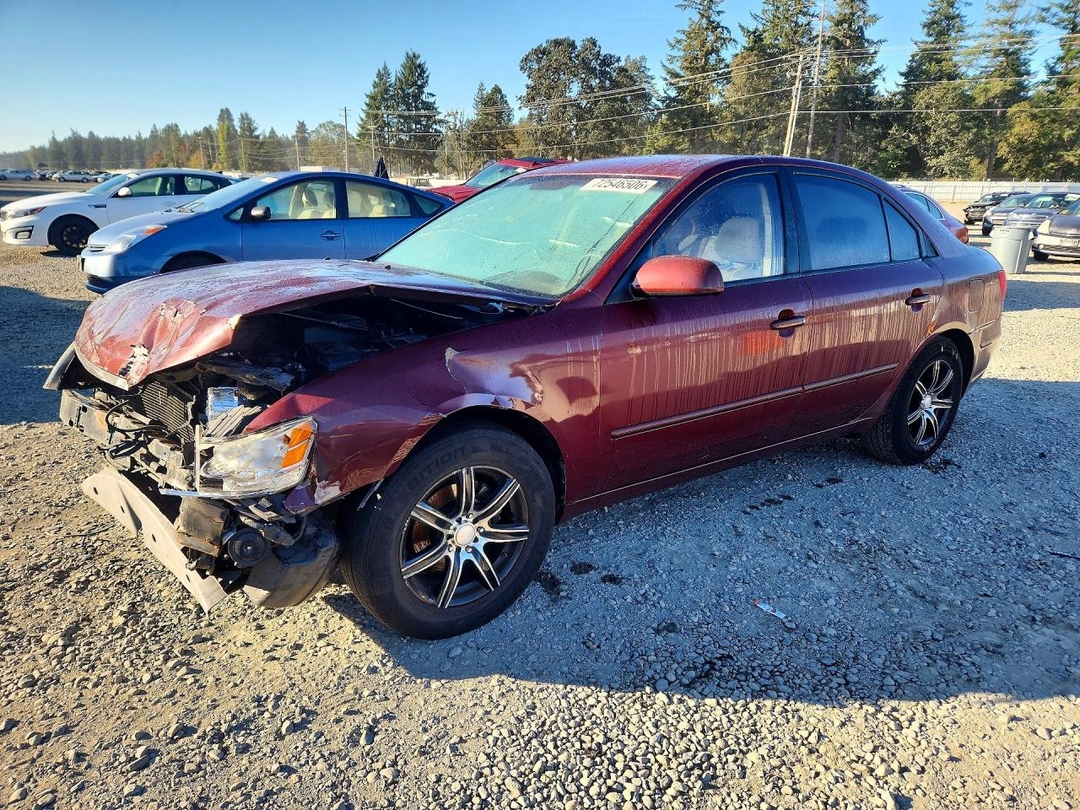 Vue de 2009 HYUNDAI SONATA GLS, angle 1
