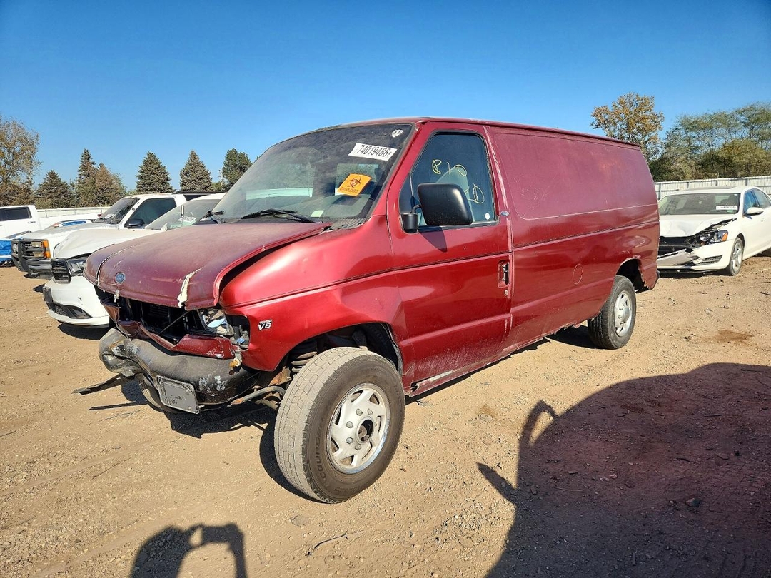 Vista de 1999 FORD E350 DELIVERY VAN, ángulo 1