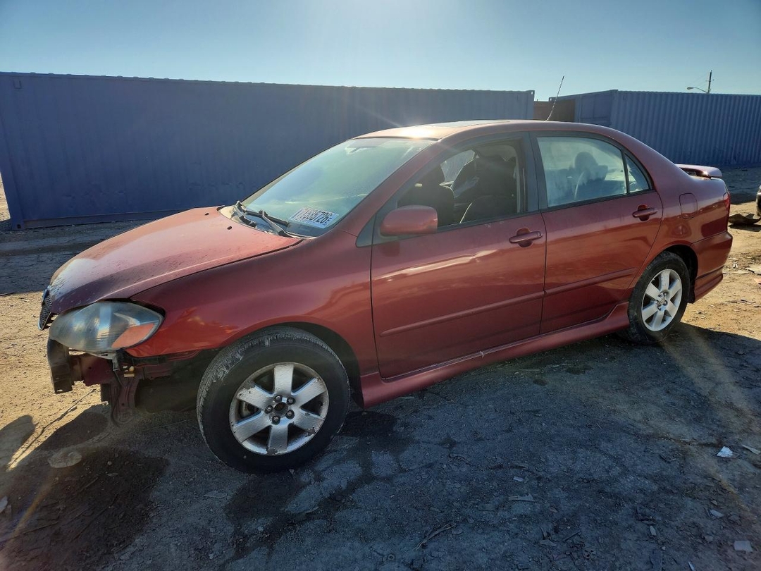 Vue de 2008 TOYOTA COROLLA S, angle 1