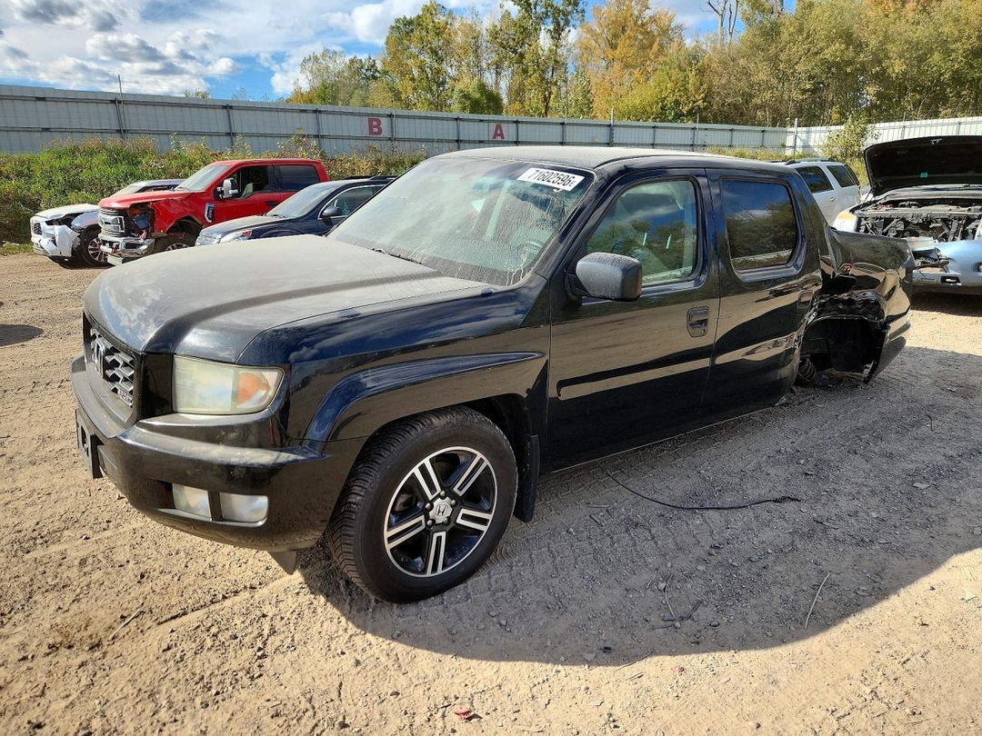 Вид 2012 HONDA RIDGELINE SPORT, угол 1