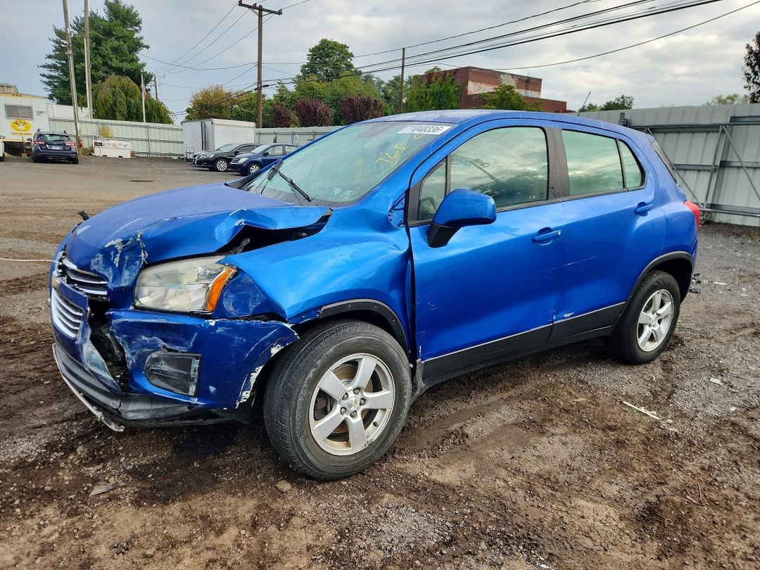 Вид 2016 CHEVROLET TRAX LS, угол 1