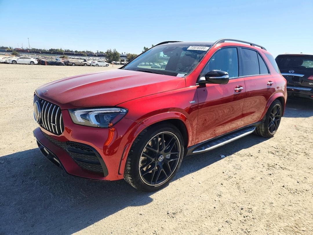 Vue de 2021 MERCEDES-BENZ GLE AMG 53 4MATIC, angle 1