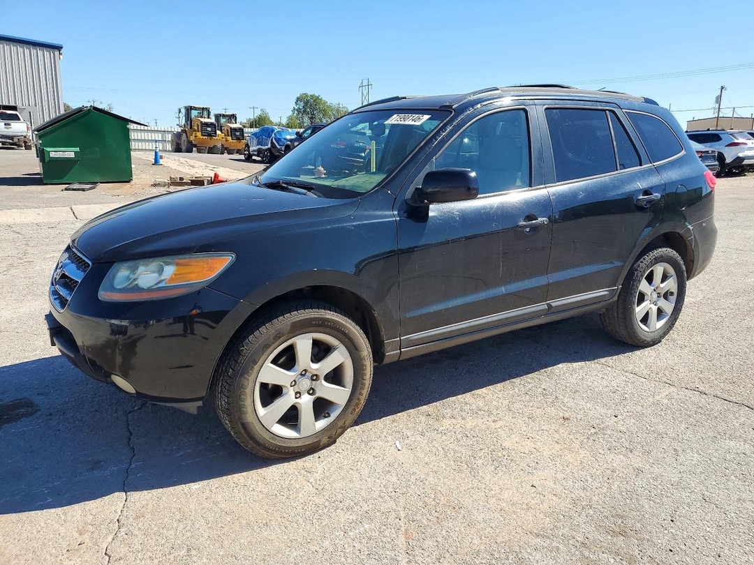 Vue de 2007 HYUNDAI SANTA FE SE, angle 1