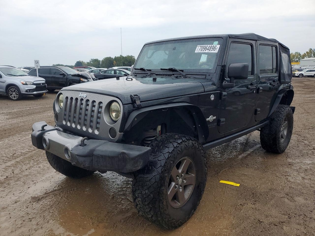 Vue de 2015 JEEP WRANGLER UNLIMITED SPORT, angle 1