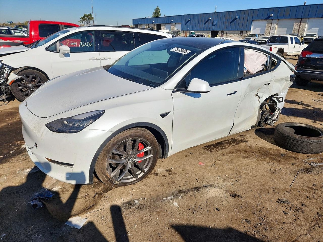Vista de 2020 TESLA MODEL Y, ángulo 1