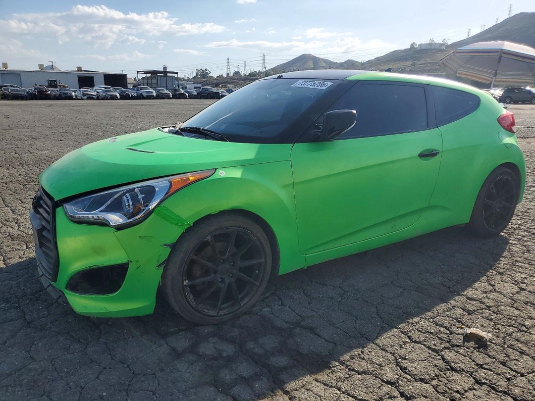 منظر 2015 HYUNDAI VELOSTER TURBO، زاوية 1