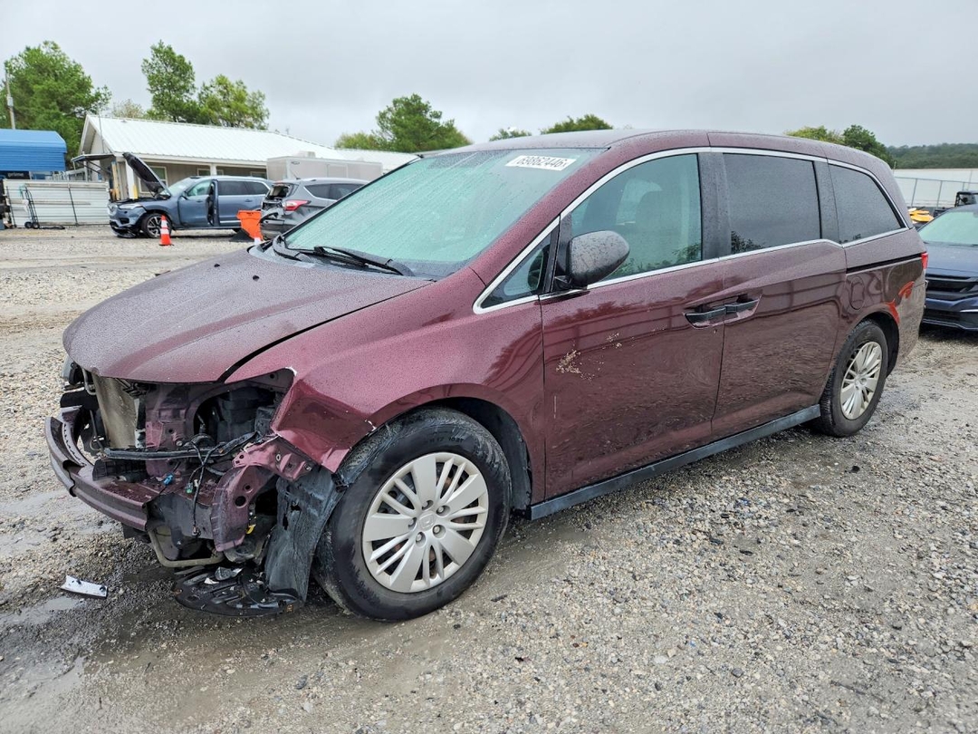 Вид 2014 HONDA ODYSSEY LX, угол 1