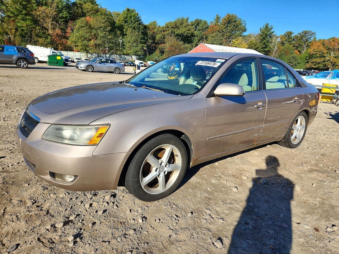 Вид 2007 HYUNDAI SONATA SE, угол 1