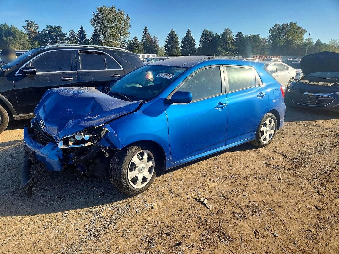Вид 2009 TOYOTA MATRIX S, угол 1