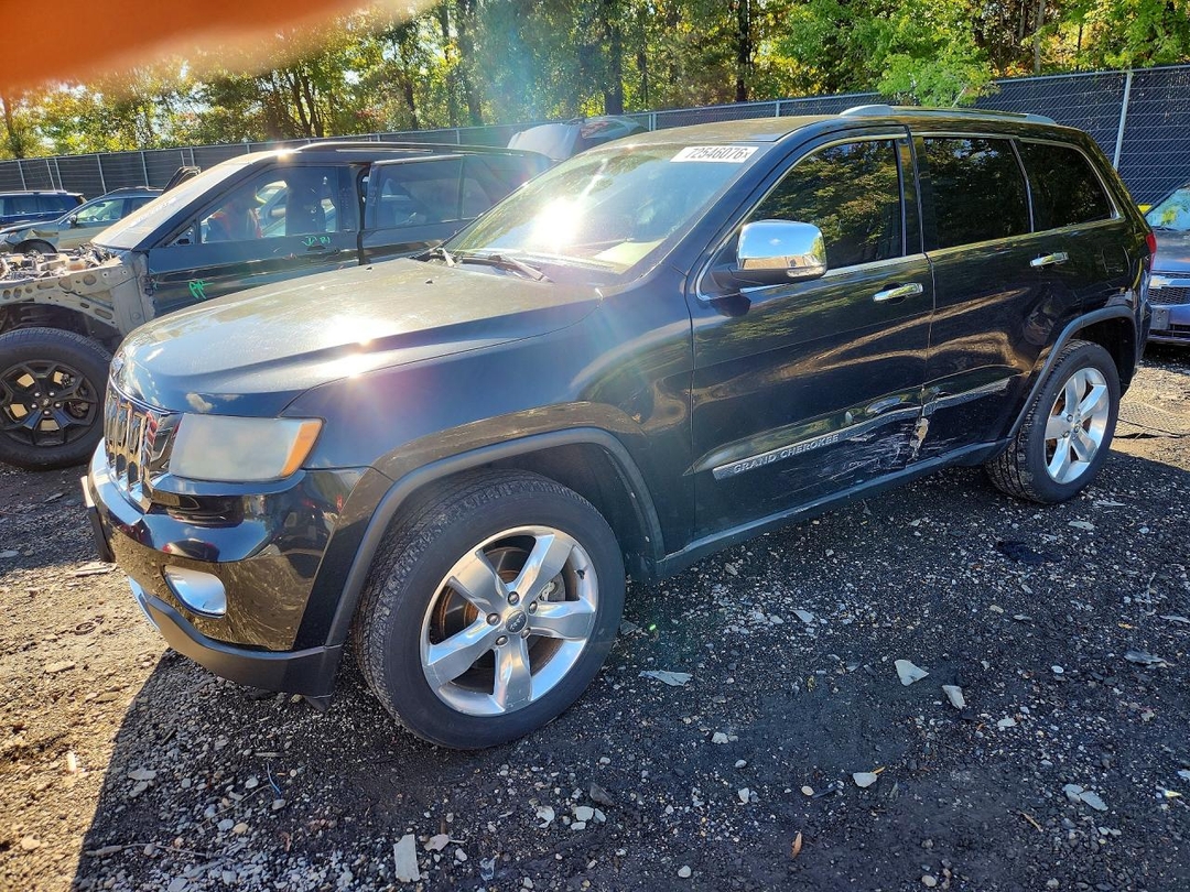 Вид 2012 JEEP GRAND CHEROKEE OVERLAND, угол 1