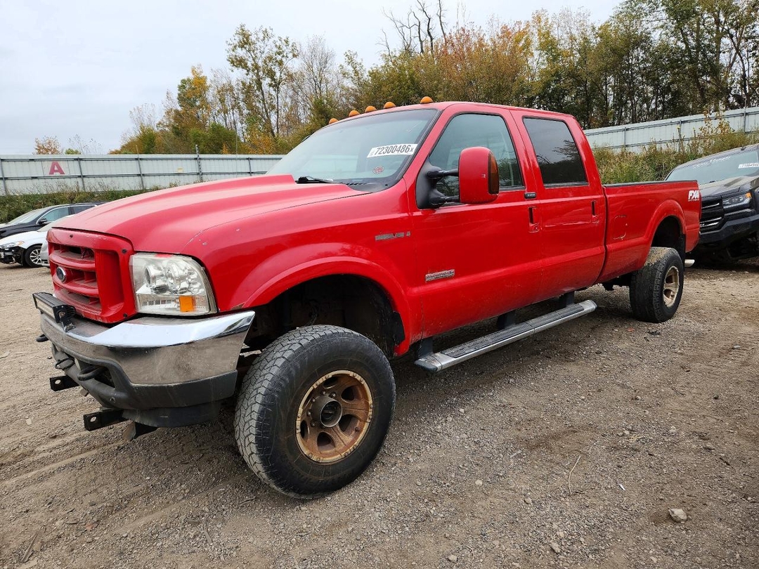 Vue de 2004 FORD F350 SRW SUPER DUTY, angle 1