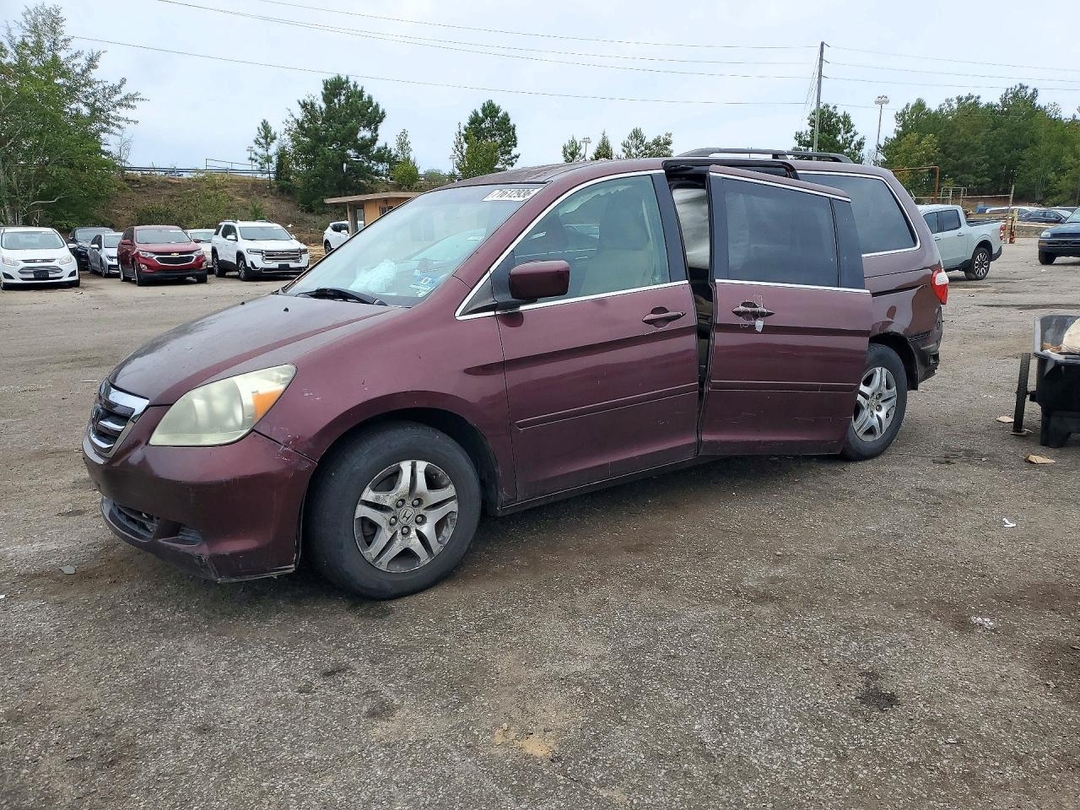 Вид 2007 HONDA ODYSSEY EX, угол 1