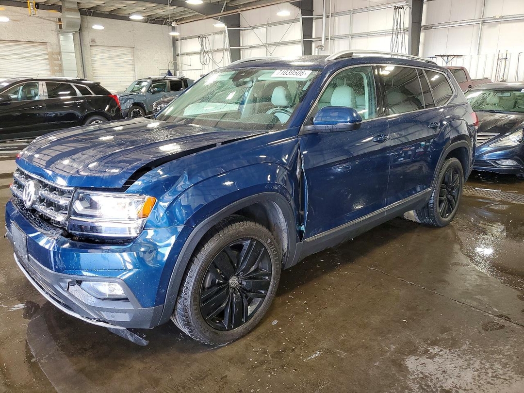 Вид 2018 VOLKSWAGEN ATLAS SEL PREMIUM, угол 1