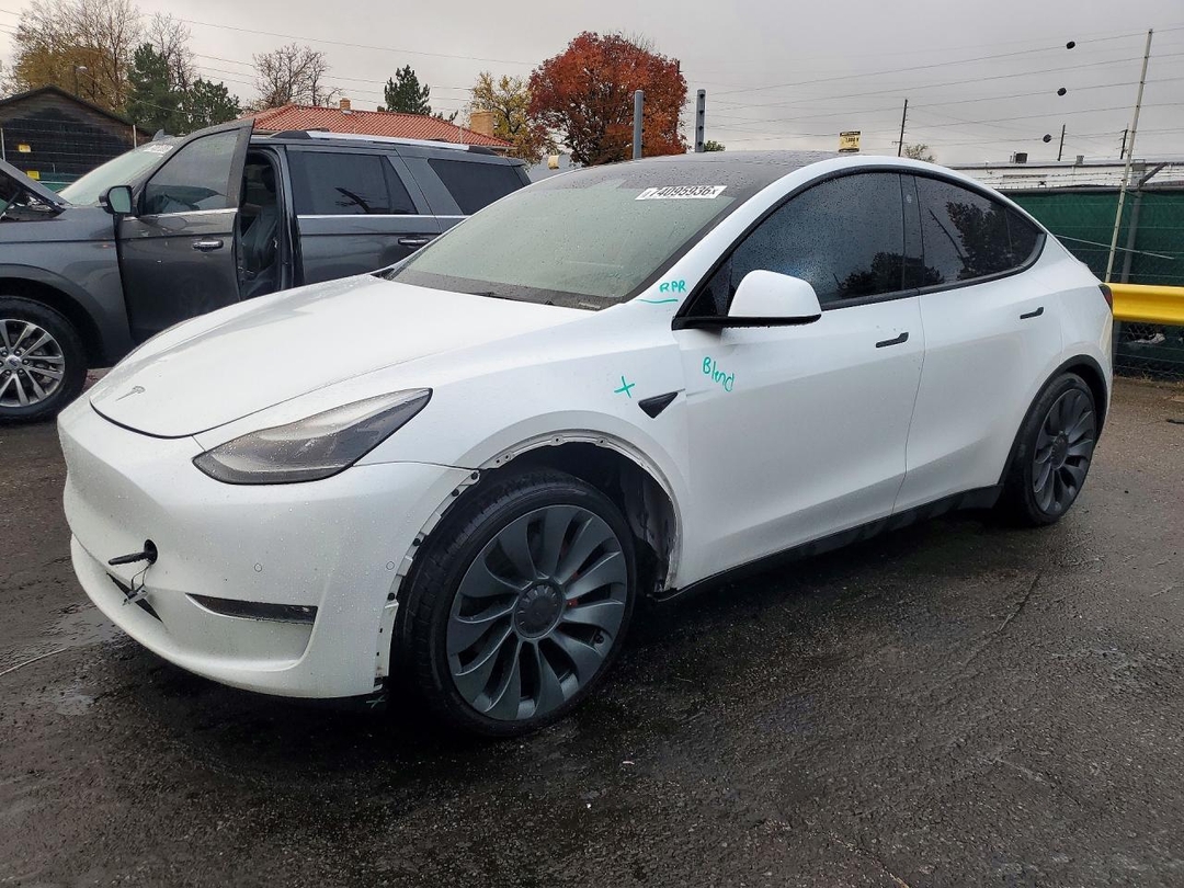 منظر 2022 TESLA MODEL Y، زاوية 1
