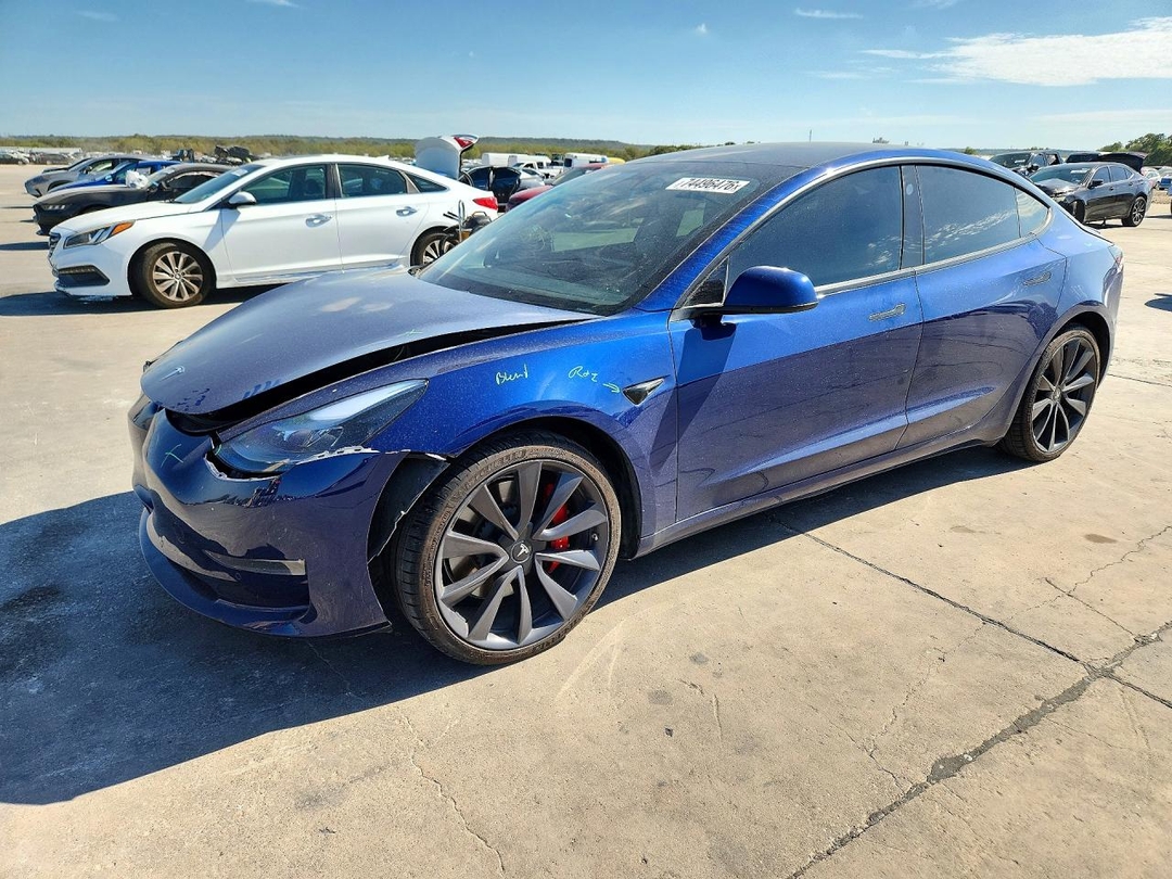 منظر 2020 TESLA MODEL 3، زاوية 1