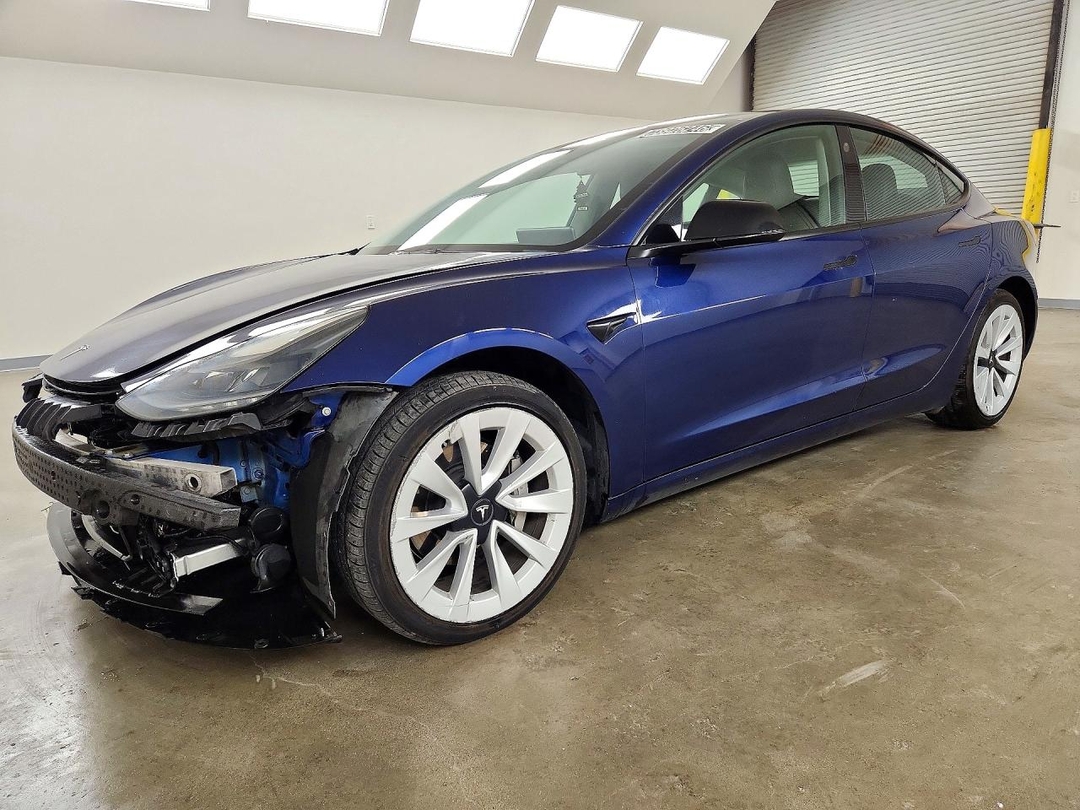 2022 TESLA MODEL 3 view, angle 1