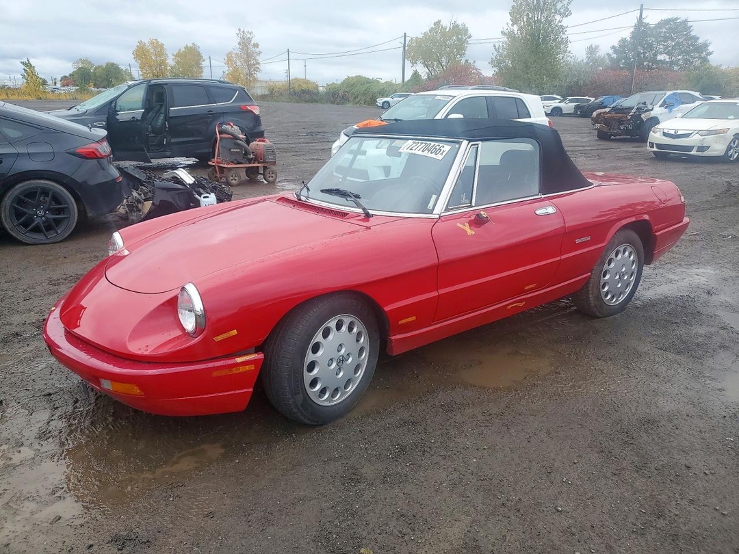 منظر 1992 ALFA ROMEO SPIDER VELOCE، زاوية 1
