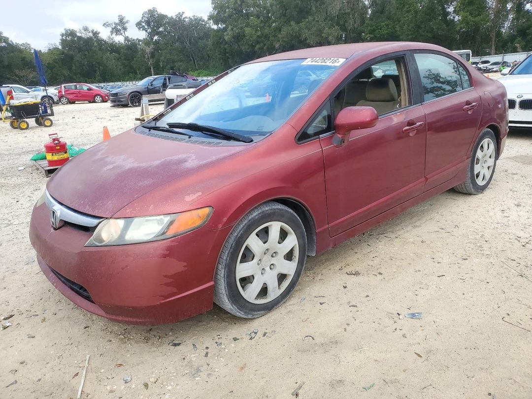Vue de 2008 HONDA CIVIC LX, angle 1