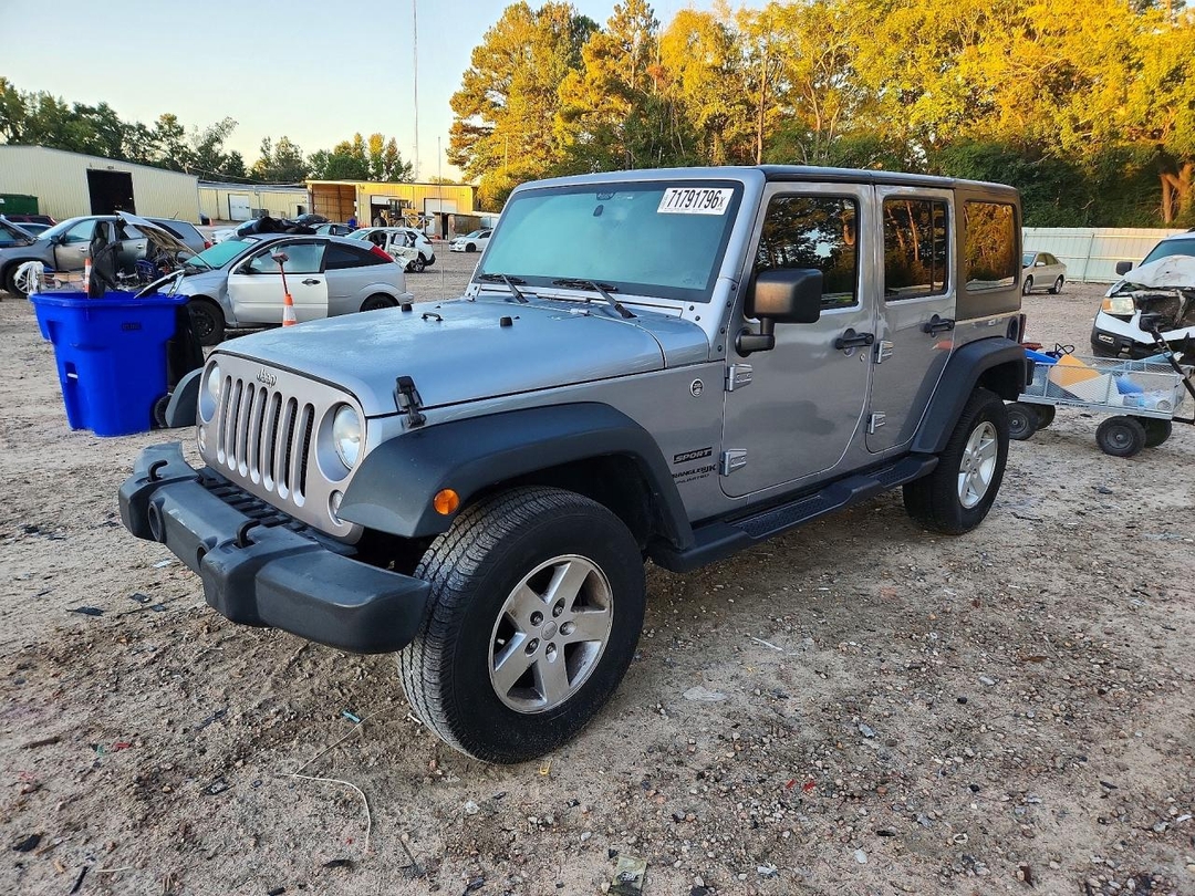 Vista de 2018 JEEP WRANGLER UNLIMITED SPORT, ángulo 1