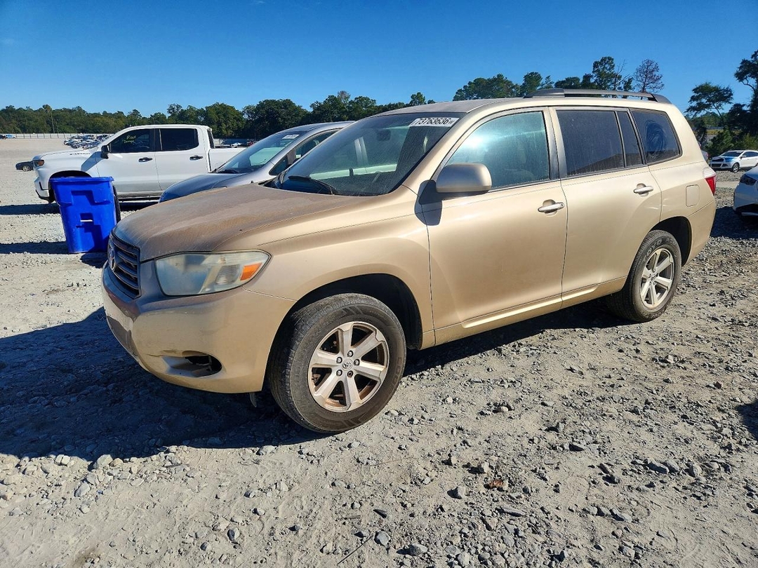 Vue de 2008 TOYOTA HIGHLANDER BASE, angle 1