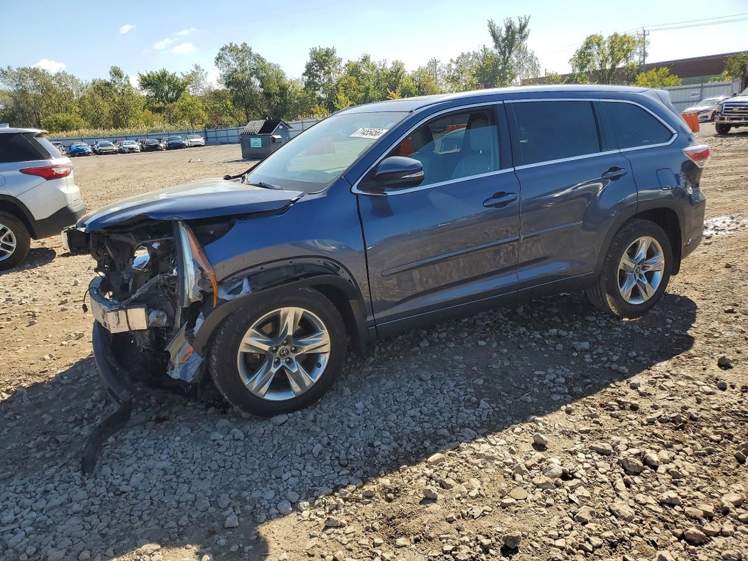 Vista de 2016 TOYOTA HIGHLANDER LIMITED PLATINUM, ángulo 1