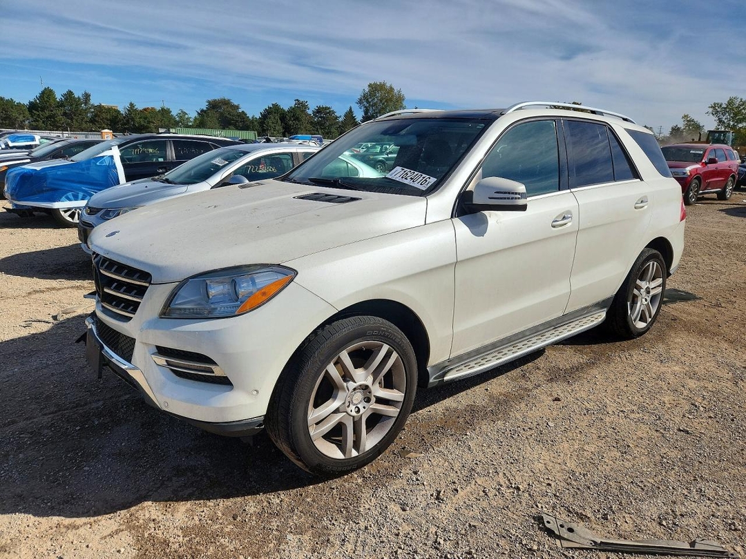Vue de 2015 MERCEDES-BENZ ML 350 4MATIC, angle 1