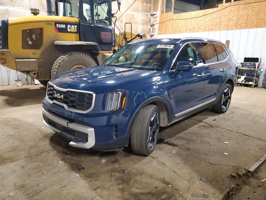 Vue de 2025 KIA TELLURIDE S, angle 1