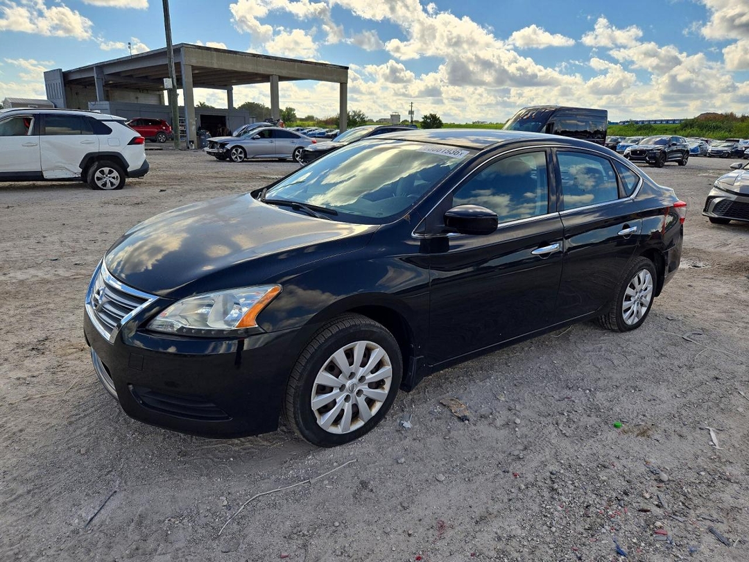 Вид 2015 NISSAN SENTRA SV, угол 1