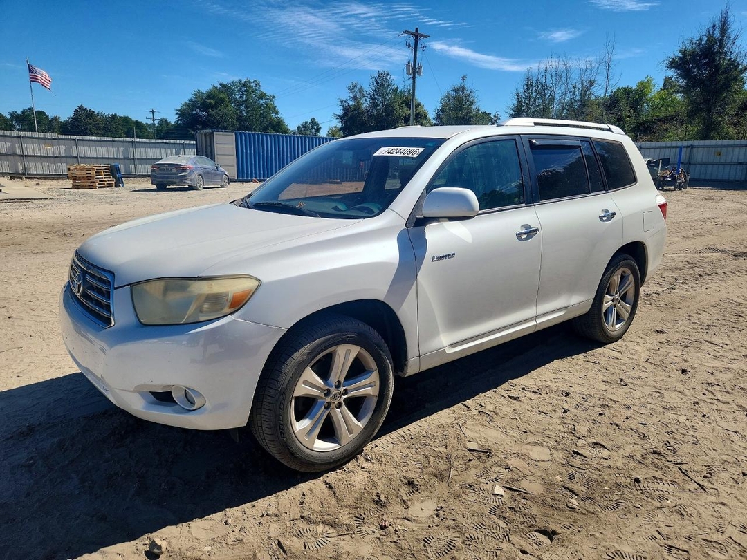 Vue de 2008 TOYOTA HIGHLANDER LIMITED, angle 1