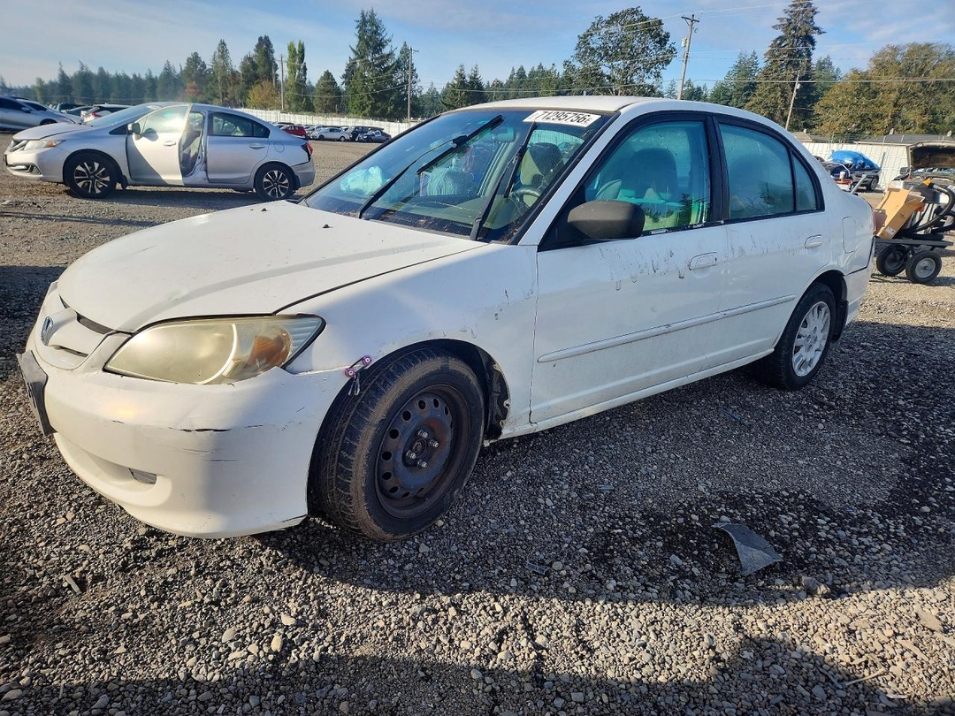 Вид 2005 HONDA CIVIC LX, угол 1
