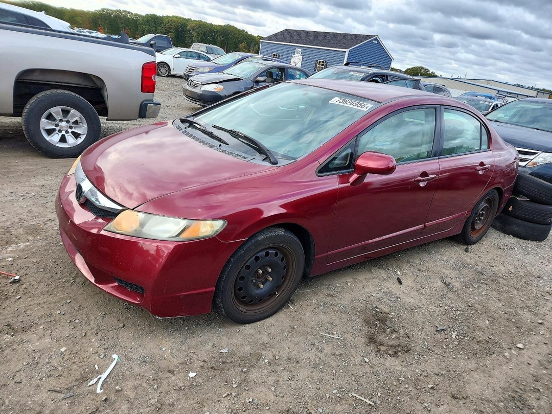 Vue de 2009 HONDA CIVIC LX, angle 1