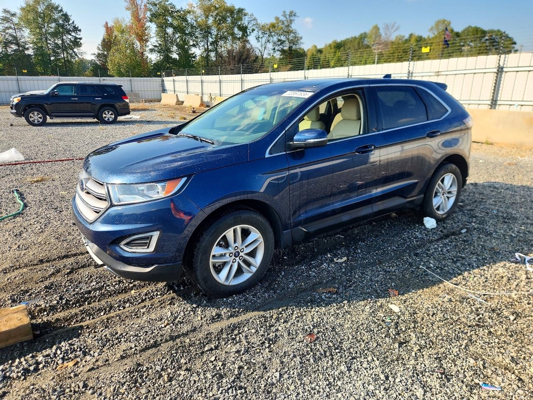 Vista de 2017 FORD EDGE SEL, ángulo 1