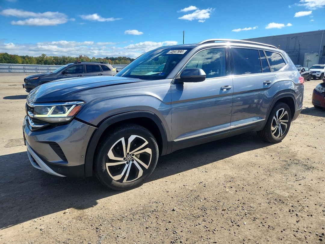 Вид 2021 VOLKSWAGEN ATLAS SEL PREMIUM, угол 1
