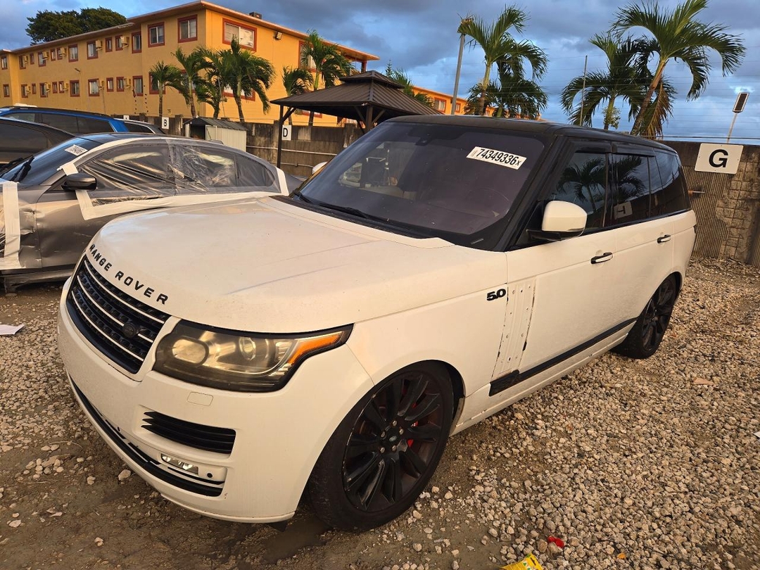 Vista de 2013 LAND ROVER RANGE ROVER HSE, ángulo 1