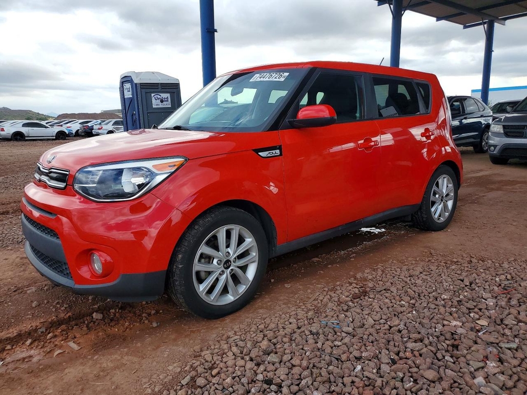 Vue de 2018 KIA SOUL +, angle 1