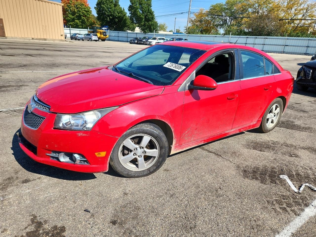 Вид 2012 CHEVROLET CRUZE LT, угол 1