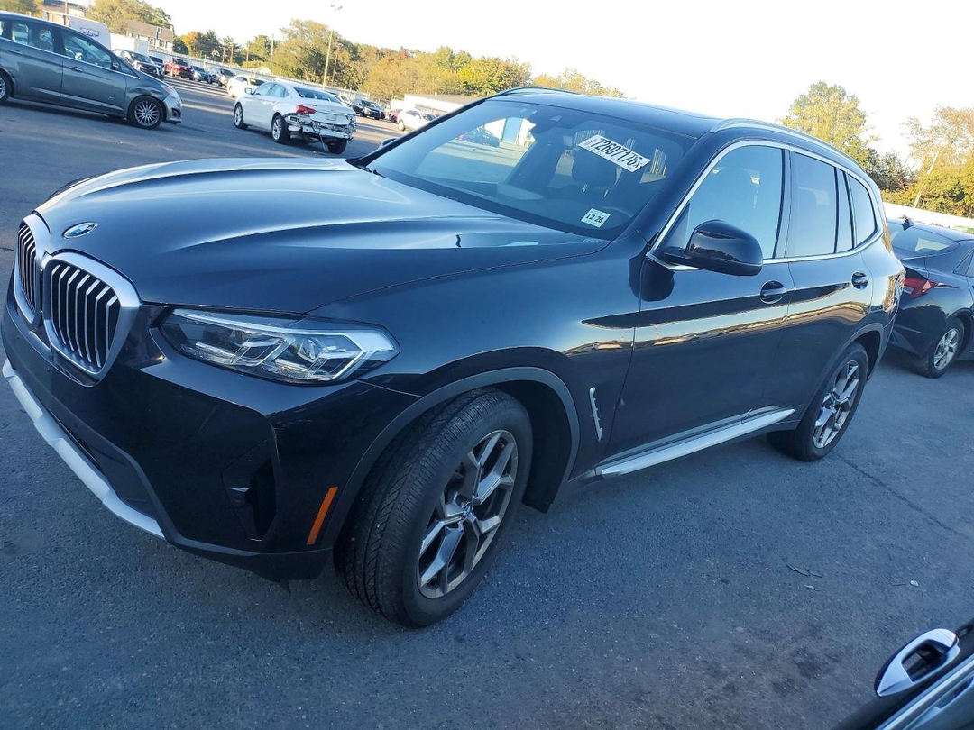 Vista de 2022 BMW X3 XDRIVE30I, ángulo 1
